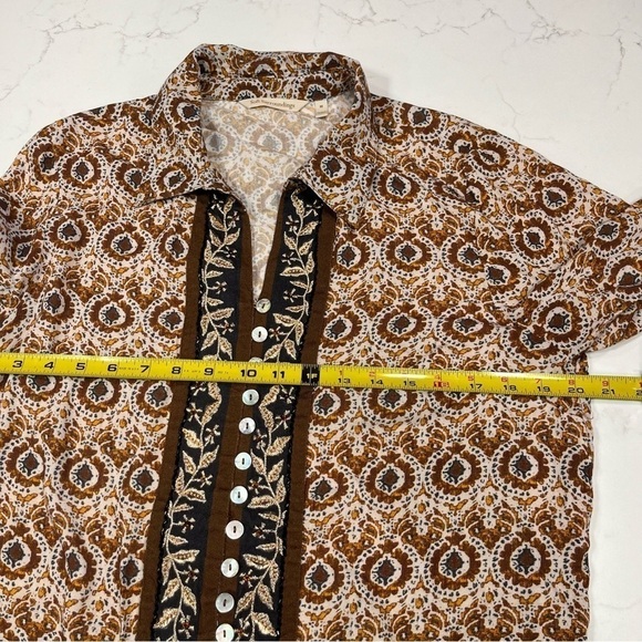 Soft Surroundings Boho Style Cortesia Long Sleeve Top Medium - Picture 8 of 9